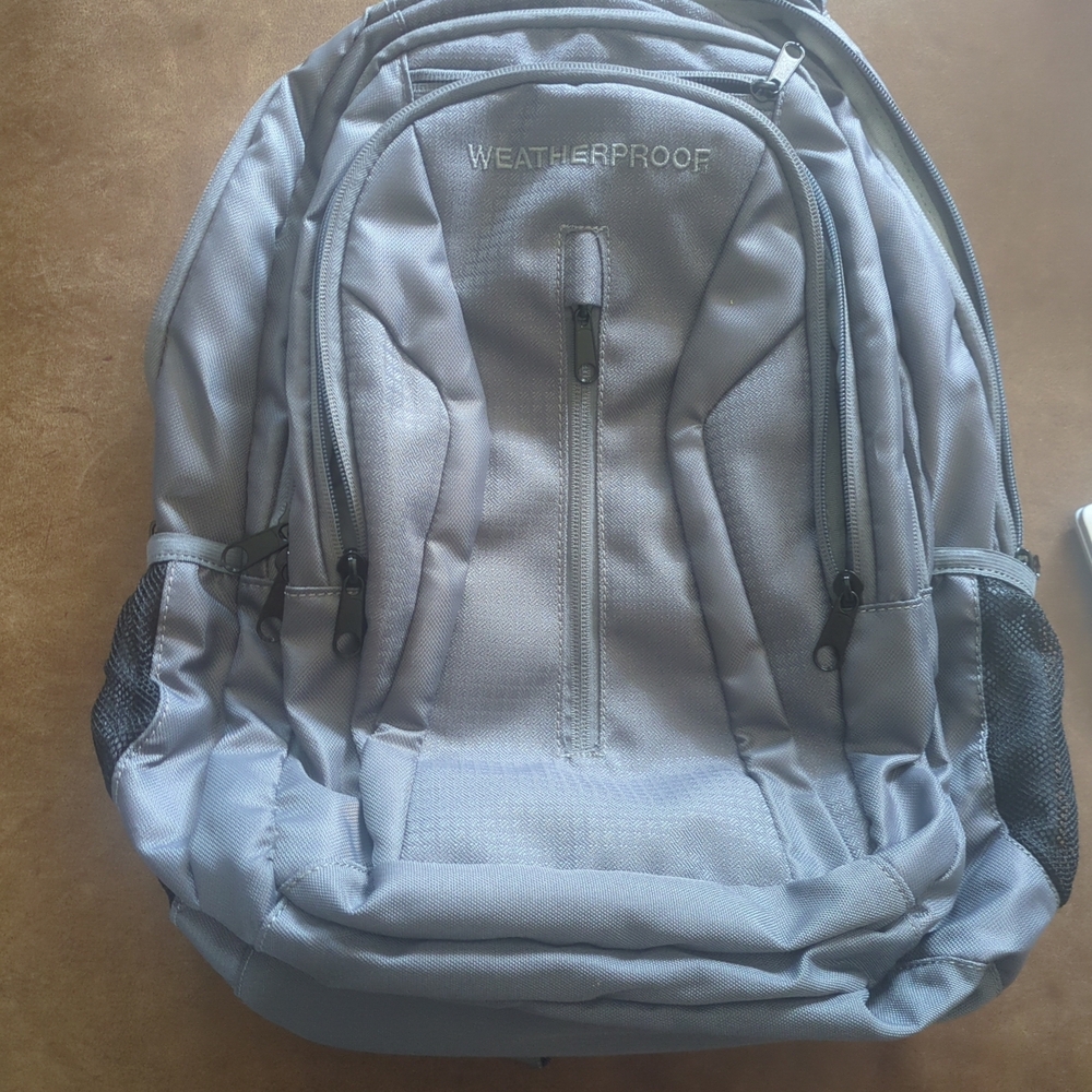 Weatherproof Gray Men's Backpack - Weatherproof Laptop Backpack - Picture 2 of 12